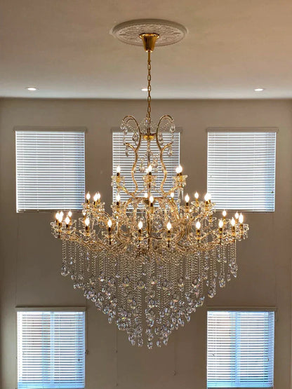 Classic Modern Multi-layers Crystal Chandelier for Staircase/Foyer/Villa - Richardrider