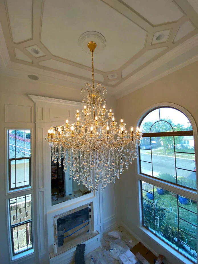 Classic Modern Multi-layers Crystal Chandelier for Staircase/Foyer/Villa - Richardrider