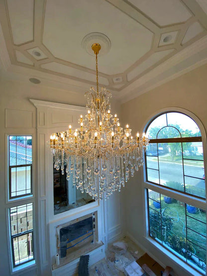 Classic Modern Multi-layers Crystal Chandelier for Staircase/Foyer/Villa - Richardrider