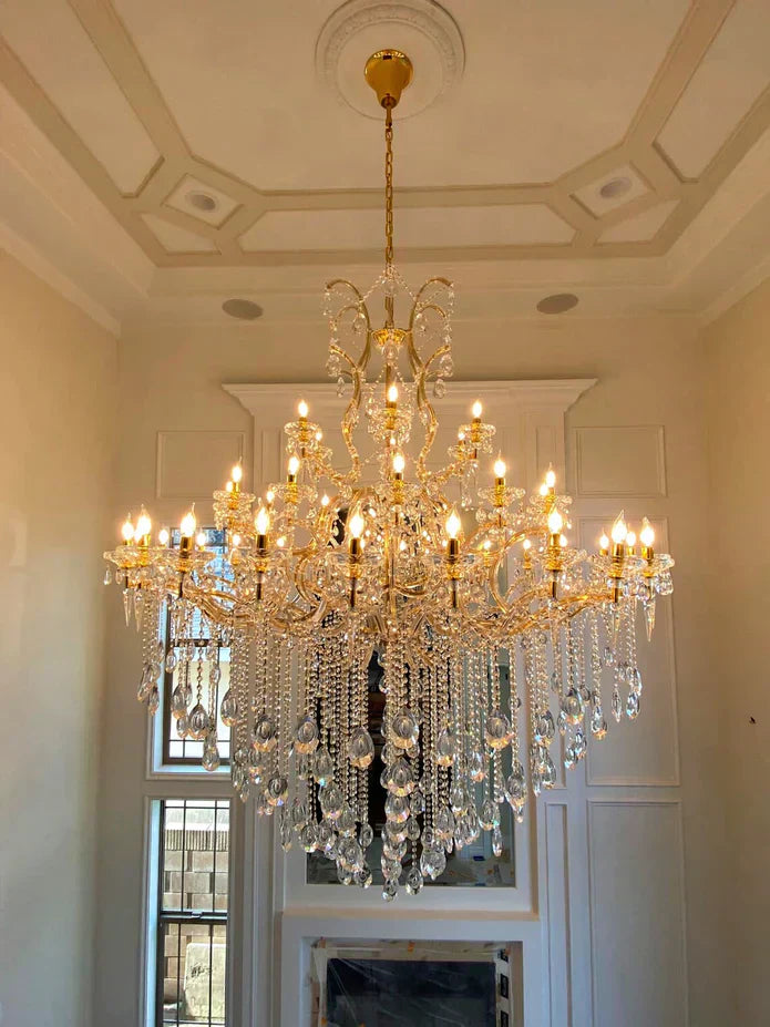 Classic Modern Multi-layers Crystal Chandelier for Staircase/Foyer/Villa - Richardrider