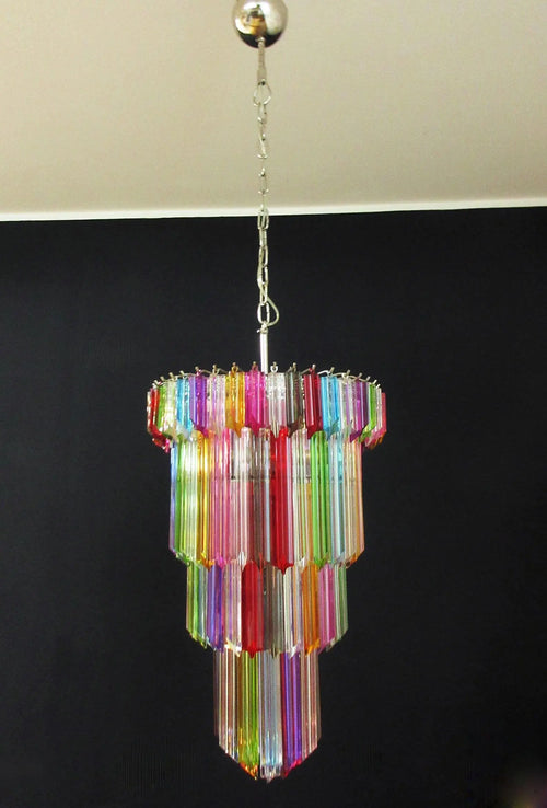 Murano Glass Chandelier – 111 prisms – Multi