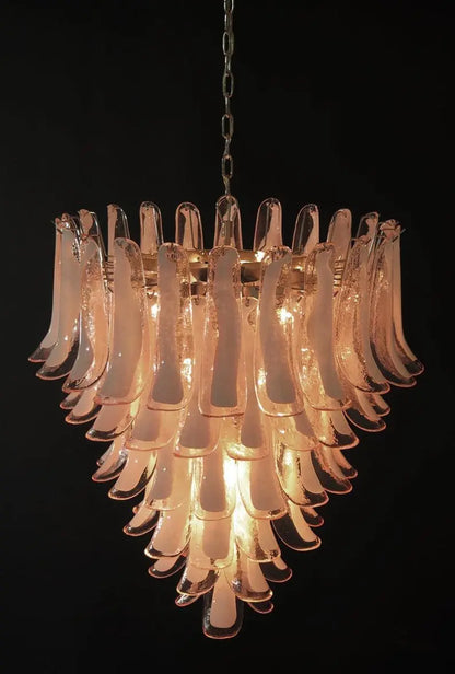 Murano Glass Chandelier – 75 petals – Pink