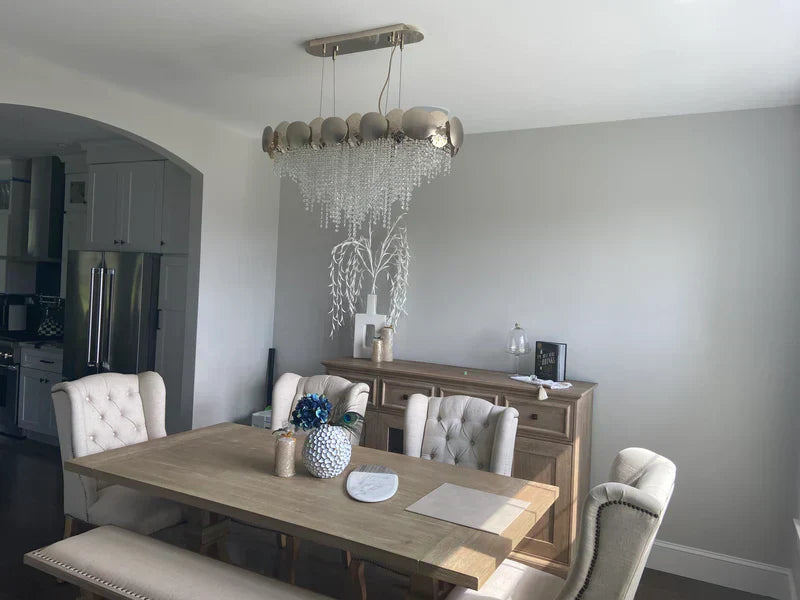 Amadeo Oval Brass Crystal Chandelier - Richardrider