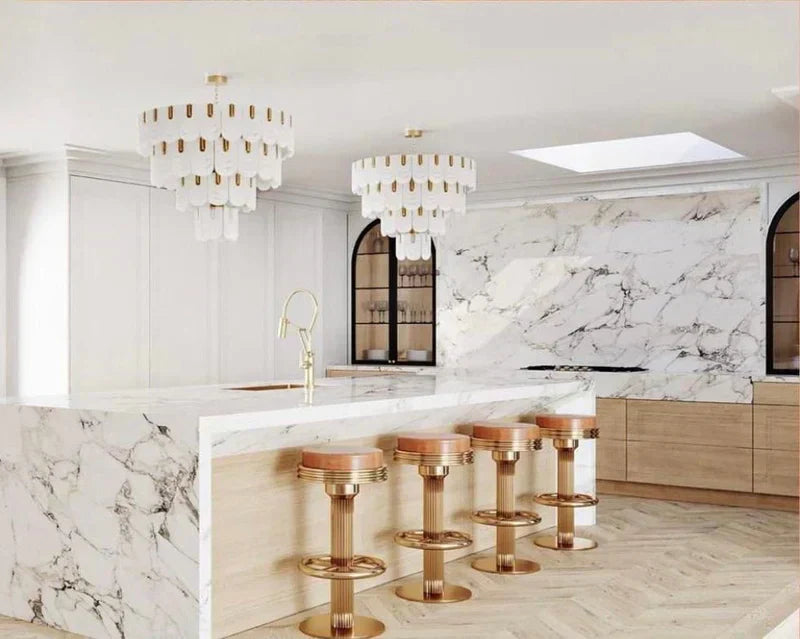 Jacques Brass Crystal Round Chandelier - Richardrider