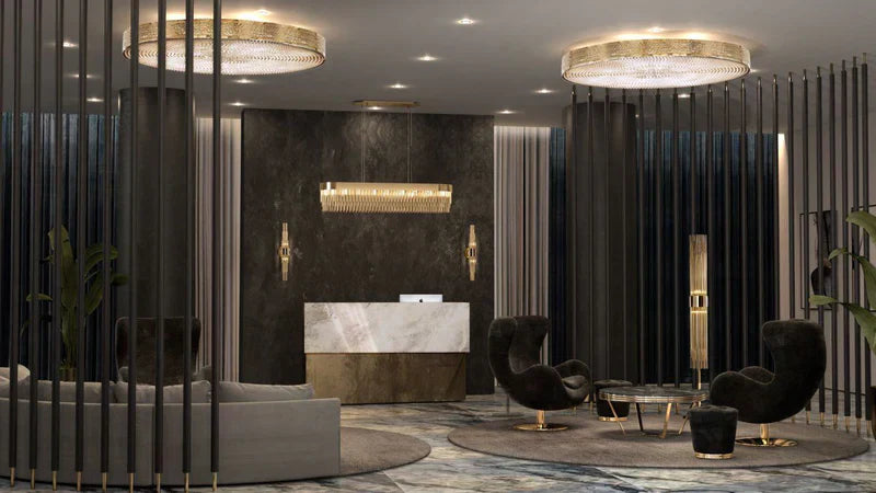 Ambrosi 2-Tier Round Brass Crystal Ring Chandelier - Richardrider