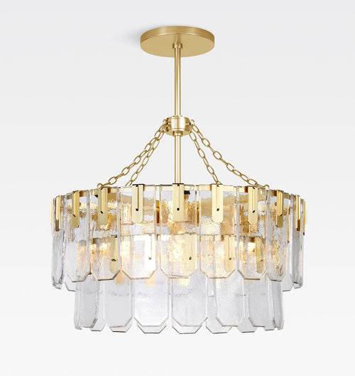 Nadia Glass Chandelier 30" 41"