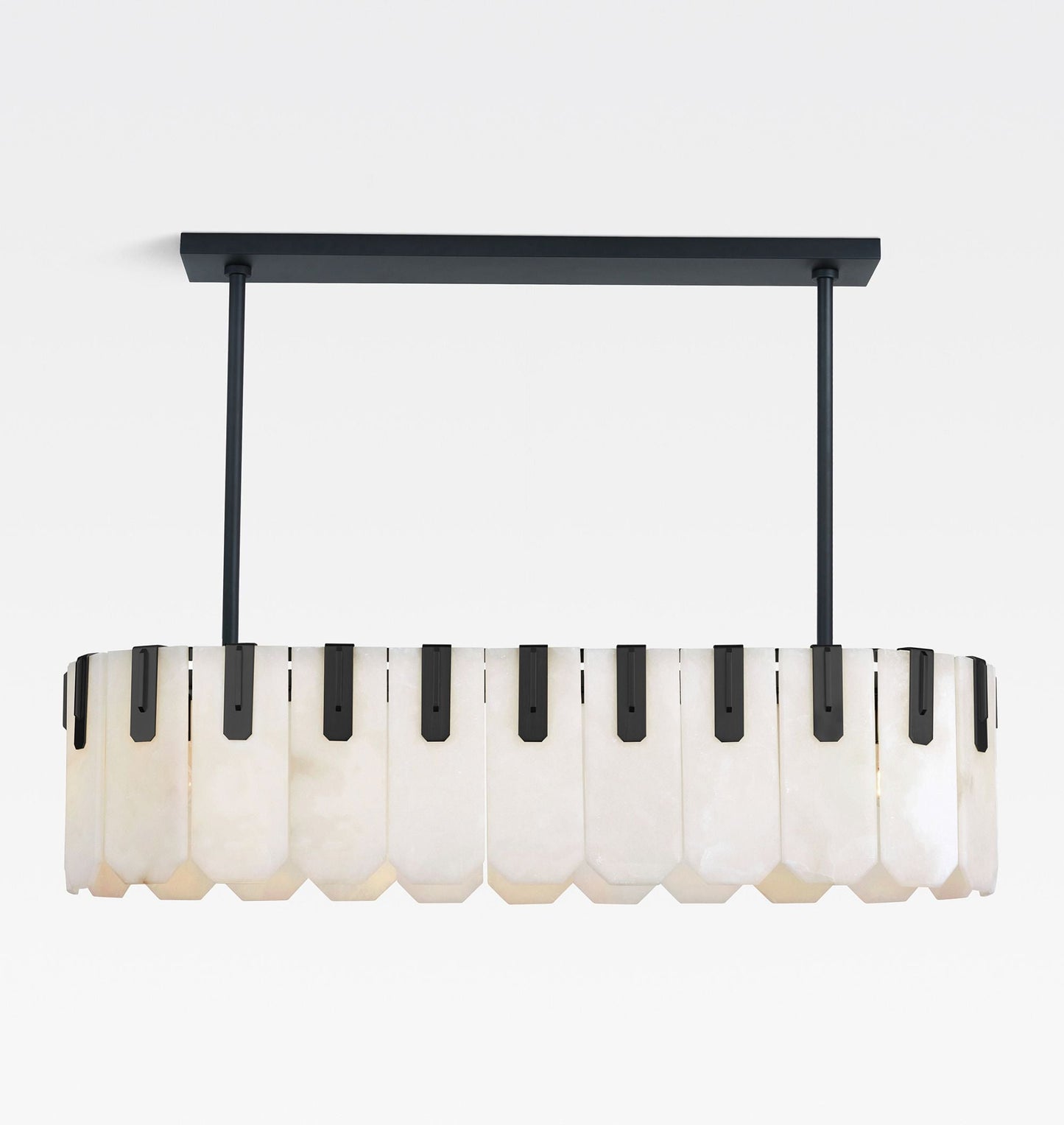 Nadia Alabaster Linear Chandelier 42" Width
