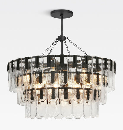 Nadia Glass Chandelier 30" 41"