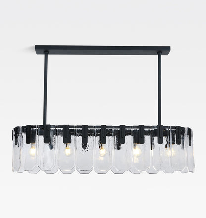 Nadia Glass Linear Chandelier 42" Width