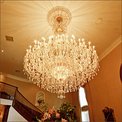 Extra Large Classic Traditional Crystal Chandelier 60/72/90 Lights for Hotel, Showroom, Foyer , Wedding Hall,Coffee Shop - Richardrider