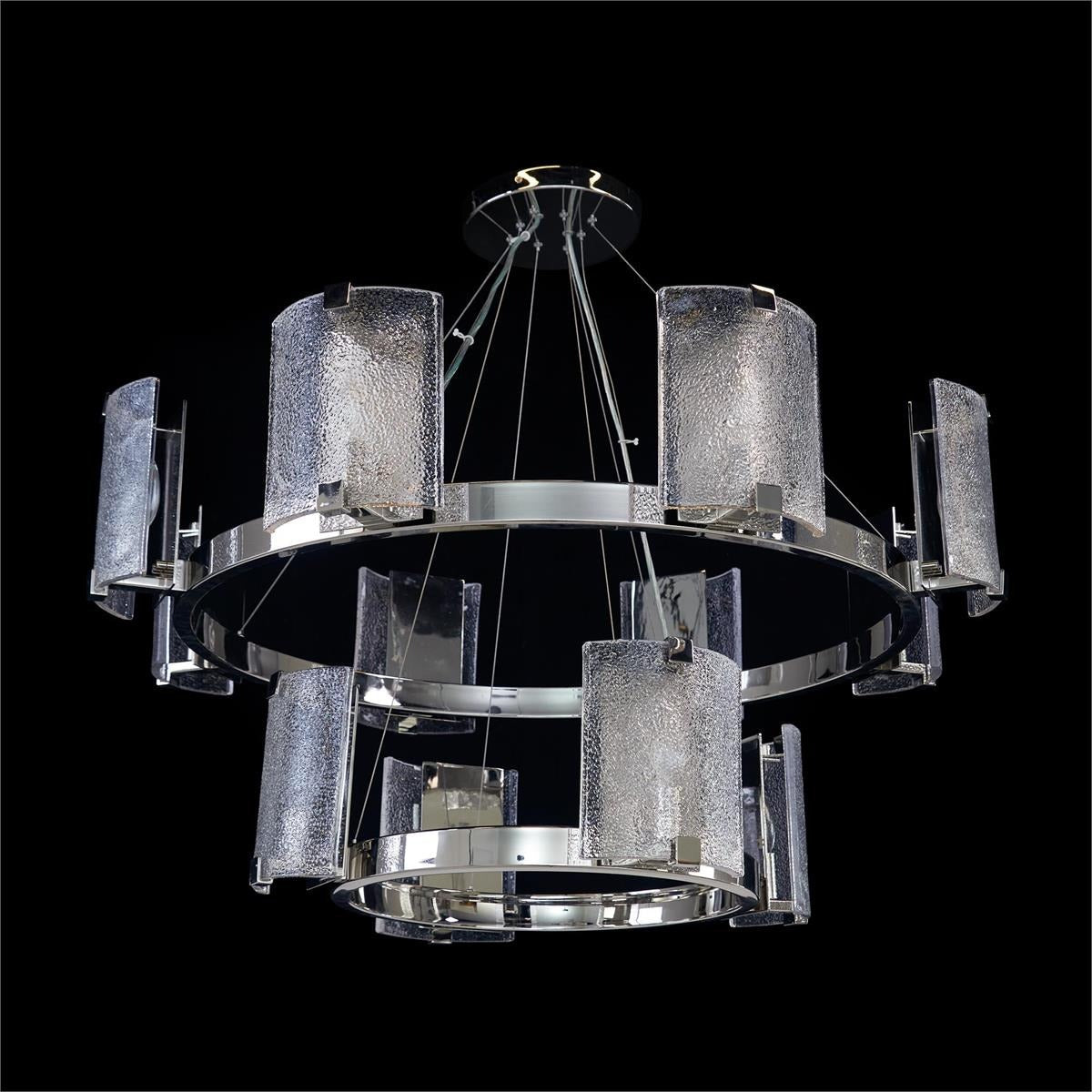 Claritas Ten-Light Horizontal Chandelier, Brass - Richardrider