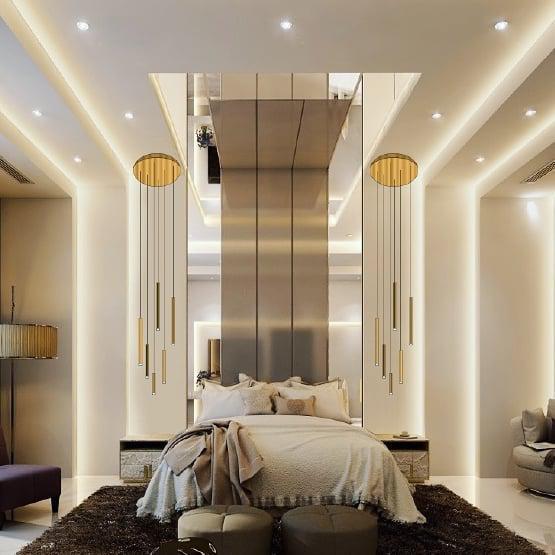 Bellini Square Tubular Pendant Light Chandelier - Richardrider