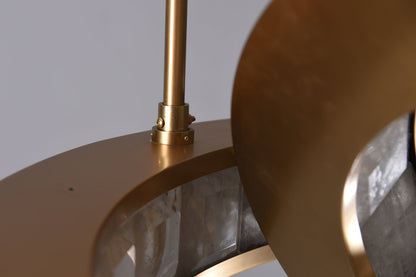 Rolantis -I Rock Crystal Pendant Brass - Richardrider