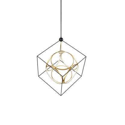 Teraunar Chandelier Metal & Acrylic 20"W x 24.4"D