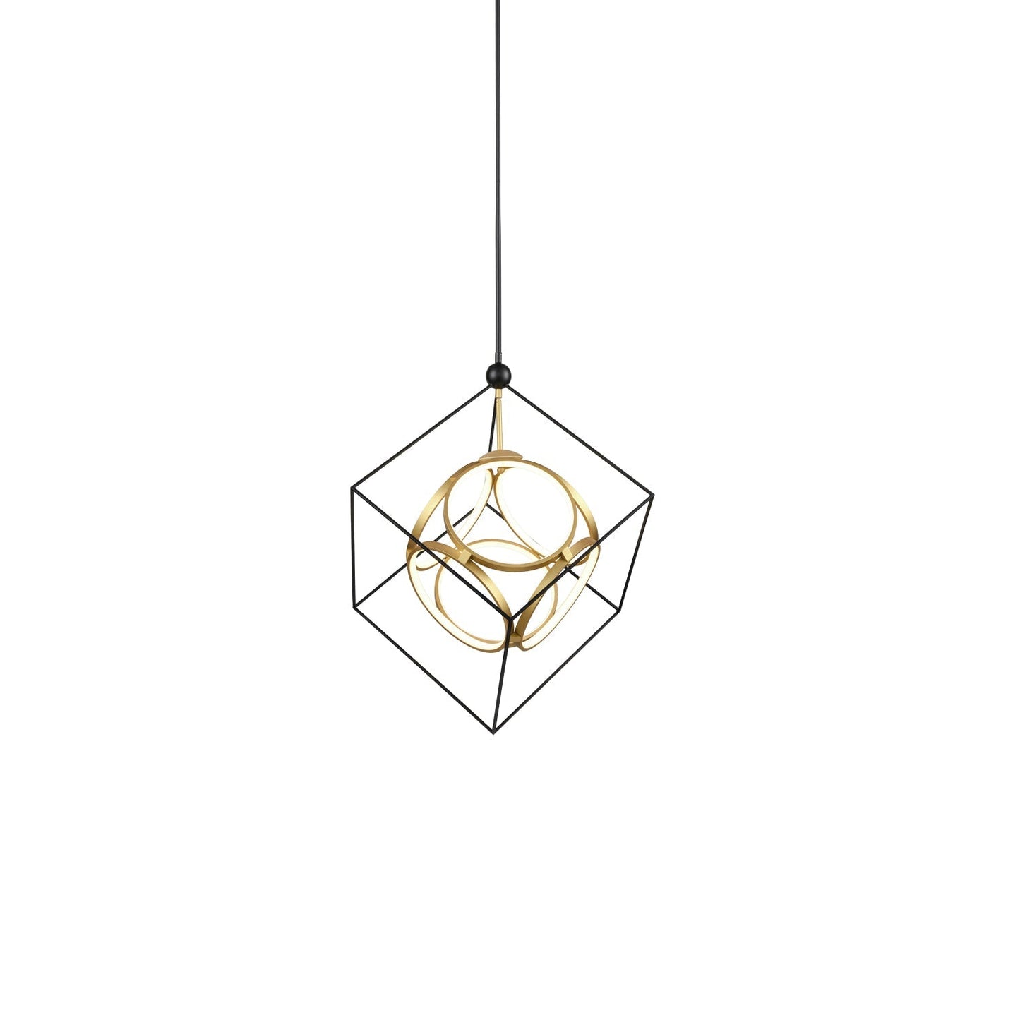 Teraunar Chandelier Metal & Acrylic 20"W x 24.4"D