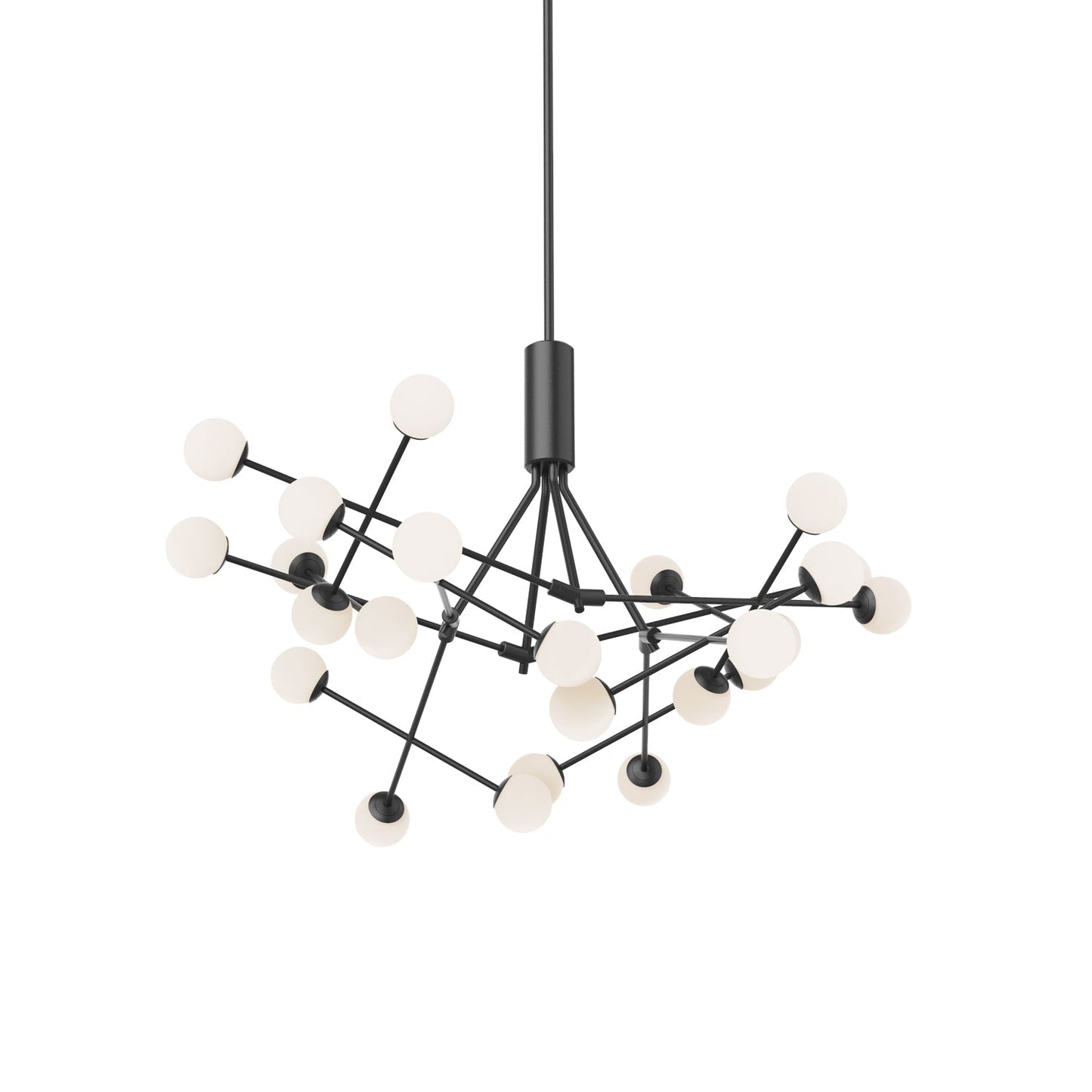 Winynar Chandelier Metal & Glass 39.6"W x 39.6"D