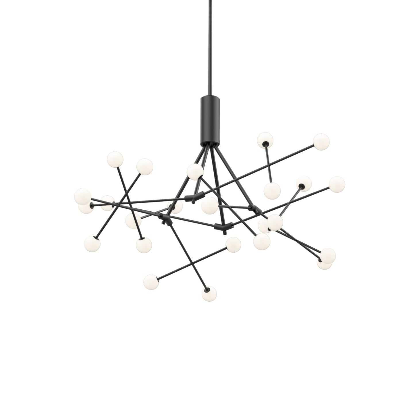 Winynar Chandelier Metal & Glass 39.6"W x 39.6"D