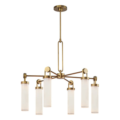 Zeniovaro Chandelier Steel & Glass 32.1"D