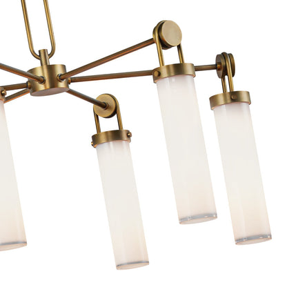 Zeniovaro Chandelier Steel & Glass 32.1"D