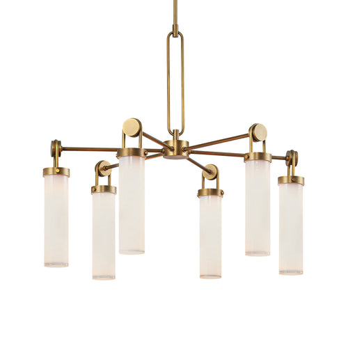 Zeniovaro Chandelier Steel & Glass 32.1"D