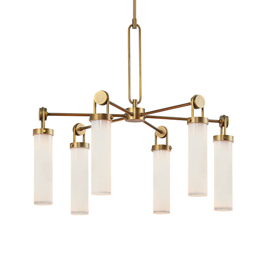 Zeniovaro Chandelier Steel & Glass 32.1"D