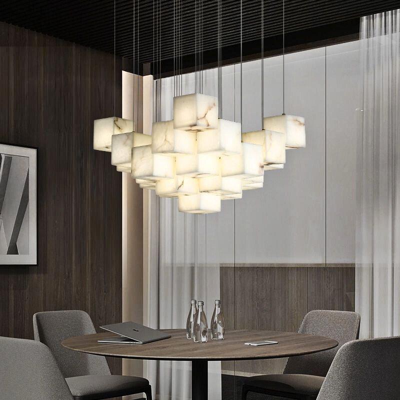Kybos Alabaster Chandelier Light - Richardrider