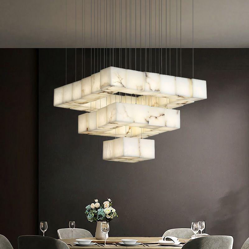 Kybos Alabaster Chandelier Light - Richardrider