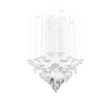 Veraenus Chandelier Hand-blown Bohemian Crystal Glass 39.4"D