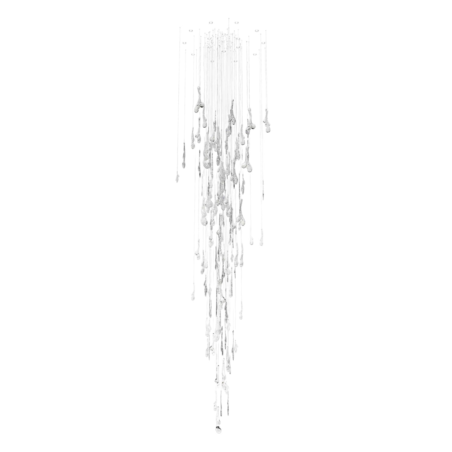 Ciroionix Cone Chandelier Hand-blown Bohemian Crystal Glass 66.9"D