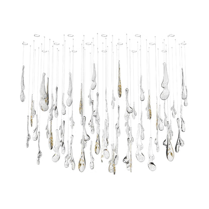 Ciroionix Oval Chandelier Hand-blown Bohemian Crystal Glass 33.1"W x 27.9"D