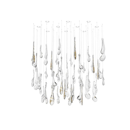 Ciroionix Oval Chandelier Hand-blown Bohemian Crystal Glass 33.1"W x 27.9"D