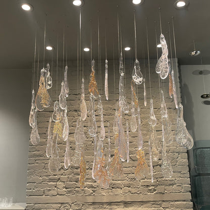 Ciroionix Oval Chandelier Hand-blown Bohemian Crystal Glass 33.1"W x 27.9"D