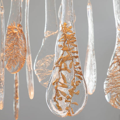 Ciroionix Oval Chandelier Hand-blown Bohemian Crystal Glass 33.1"W x 27.9"D