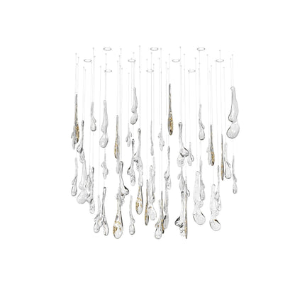Ciroionix Oval Chandelier Hand-blown Bohemian Crystal Glass 33.1"W x 27.9"D
