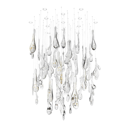 Ciroionix Round Chandelier Hand-blown Bohemian Crystal Glass 29.1"D