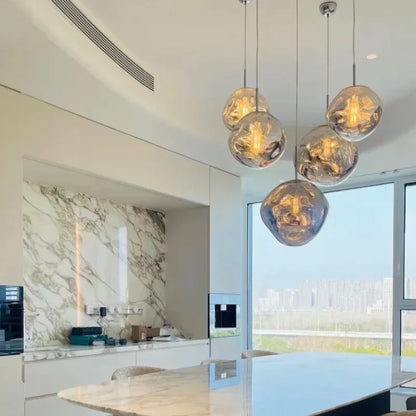 Modern Rock Acrylic Special Shape Pendant Lighting