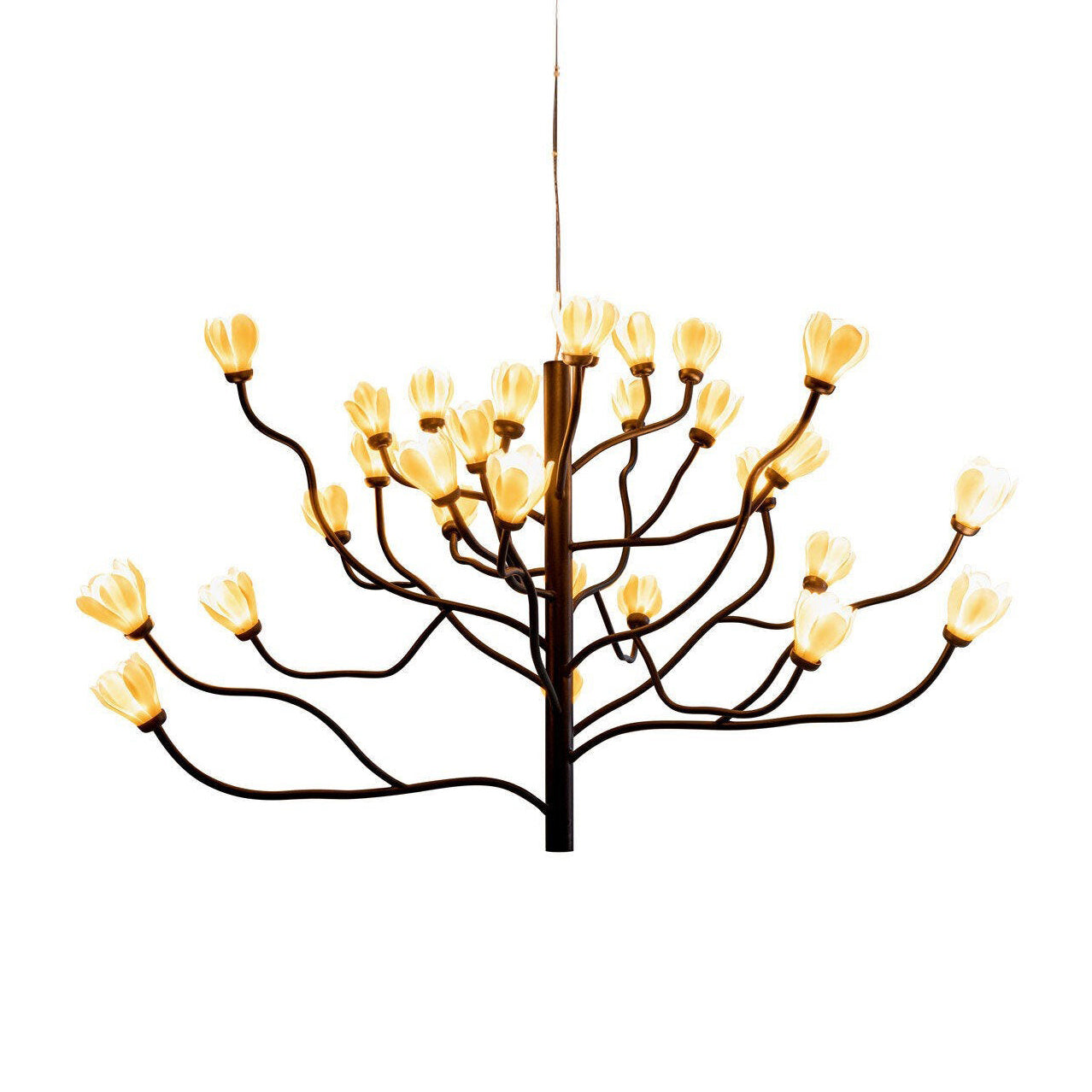 Zenelora LED Chandelier Porcelain & Aluminum 55"D
