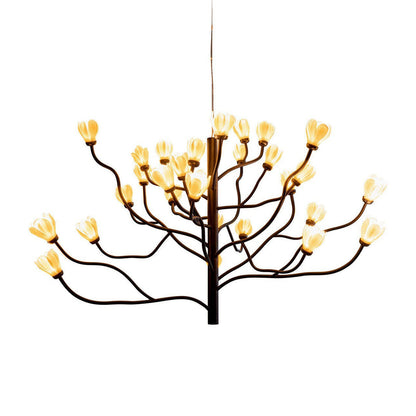 Zenelora LED Chandelier Porcelain & Aluminum 55"D