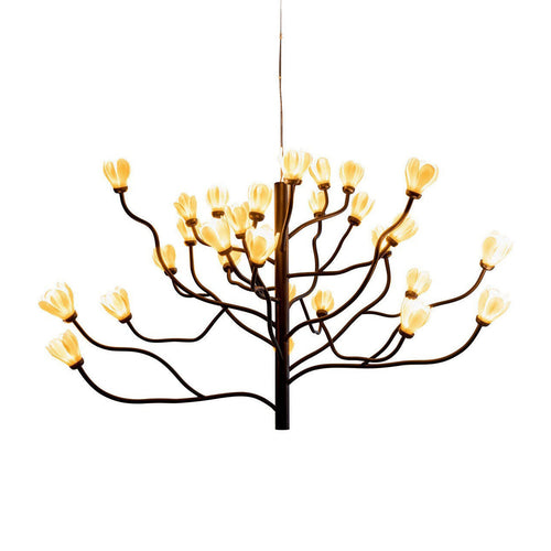 Zenelora LED Chandelier Porcelain & Aluminum 55"D