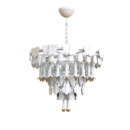 Lunovia Chandelier Glass & Porcelain & Metal
