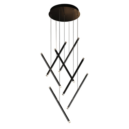 Norocyn Nano Duo Multi-Light Round Chandelier Aluminum & Steel
