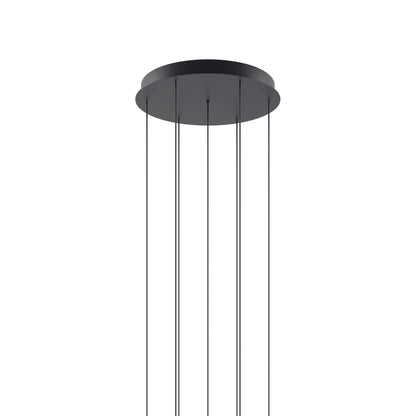 Norocyn Nano Duo Multi-Light Round Chandelier Aluminum & Steel