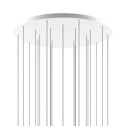 Norocyn Nano Duo Multi-Light Round Chandelier Aluminum & Steel