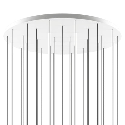 Norocyn Nano Duo Multi-Light Round Chandelier Aluminum & Steel