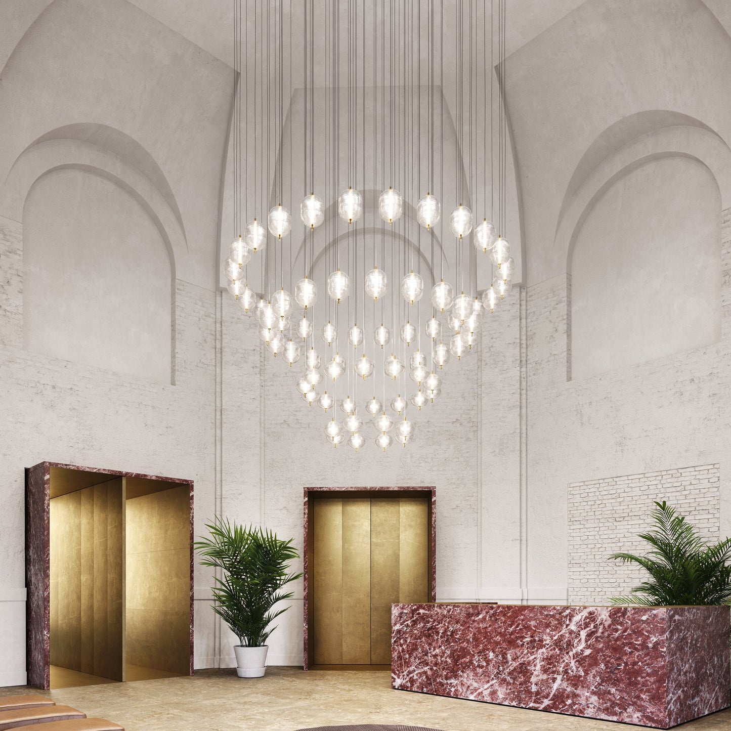 Ciroynix Multi-Light Micro Chandelier Crystal & Steel