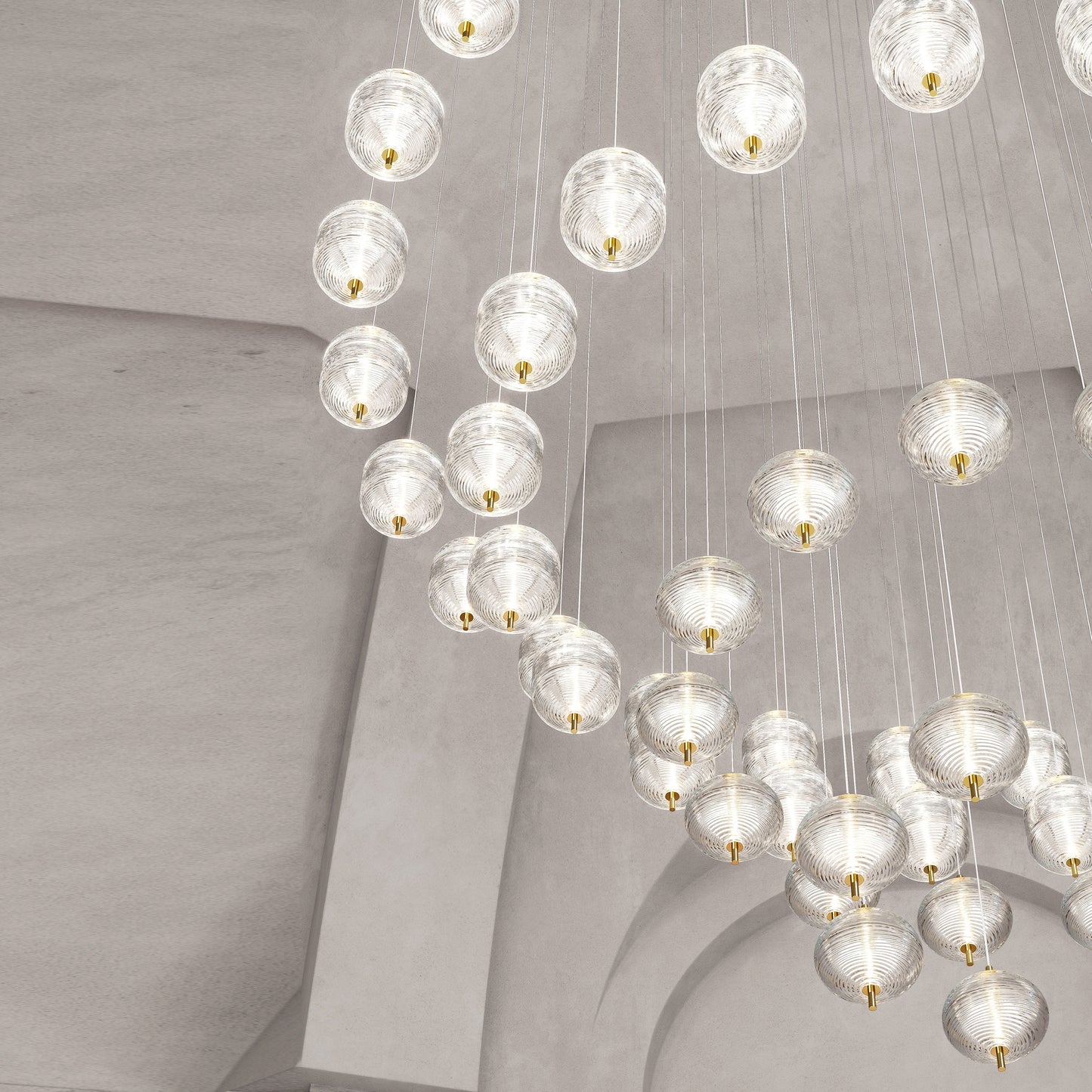 Ciroynix Multi-Light Micro Chandelier Crystal & Steel