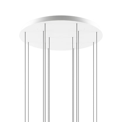 Aviulora Solo Multi-Light Round Chandelier Blown Glass & Steel