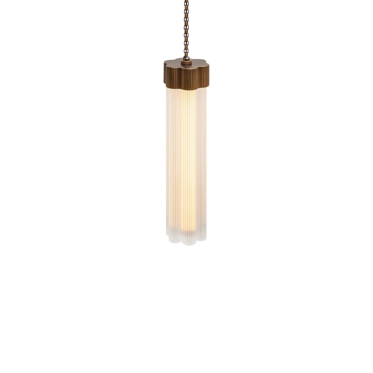 Kaiiorin Chandelier Brass & Aluminum & Glass 12"D