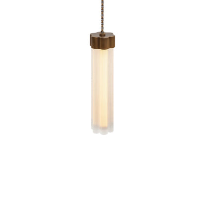 Kaiiorin Chandelier Brass & Aluminum & Glass 12"D
