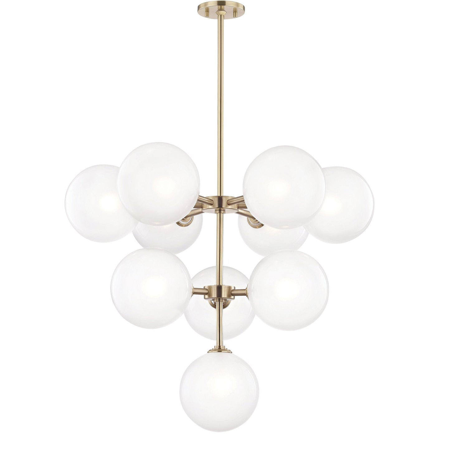 Galaecyn Chandelier Metal & Glass 29.75"W
